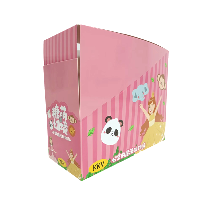 400 г белой карточной печать и повторная яркая пленка, Lollipop PDQ Paper Display Box