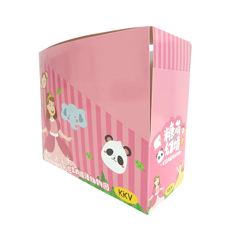 400 г белой карточной печать и повторная яркая пленка, Lollipop PDQ Paper Display Box