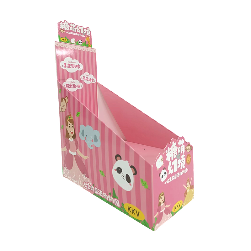 400 г белой карточной печать и повторная яркая пленка, Lollipop PDQ Paper Display Box